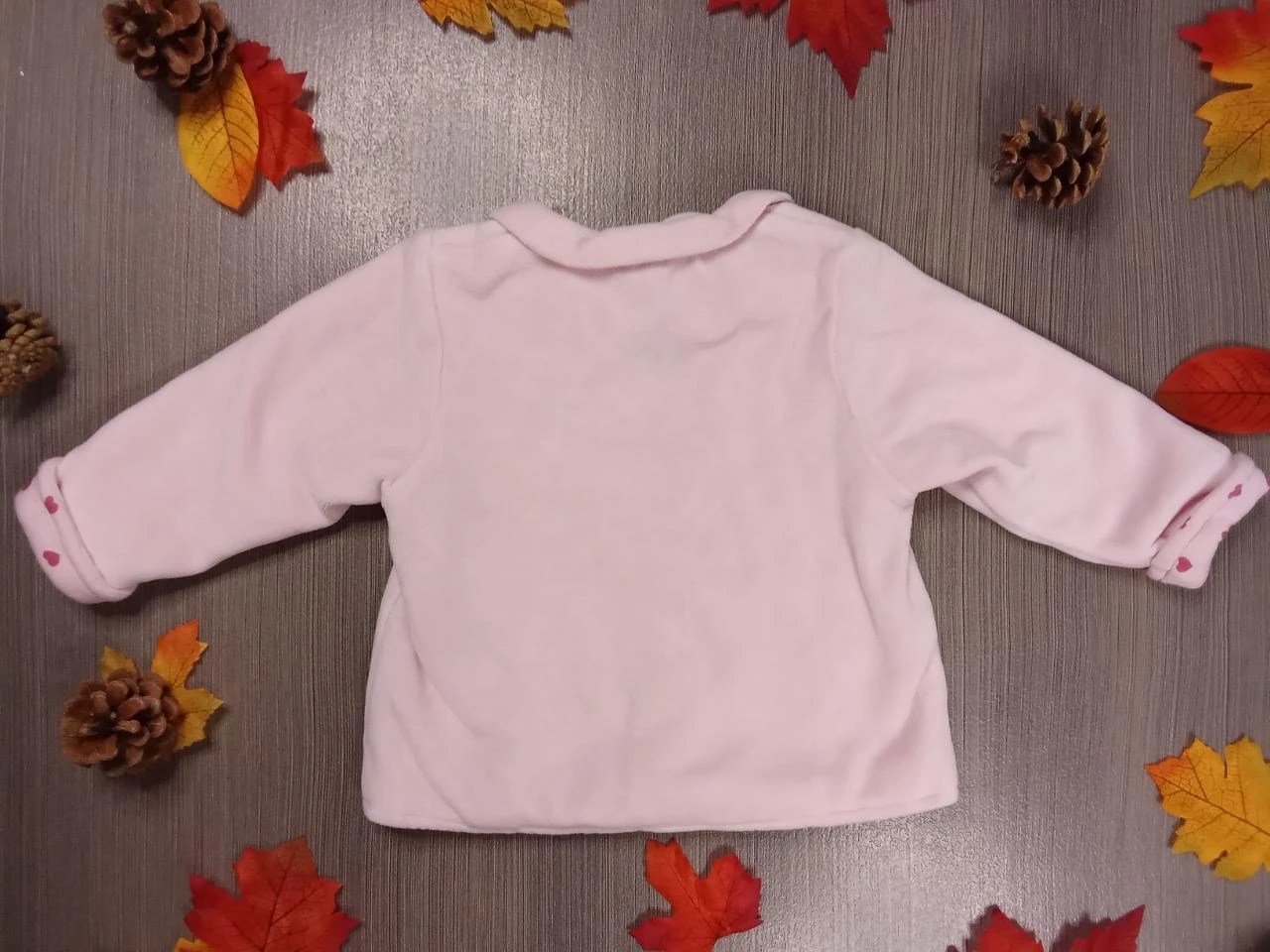 Jolie veste rose molletonnée 9 mois – photo 2